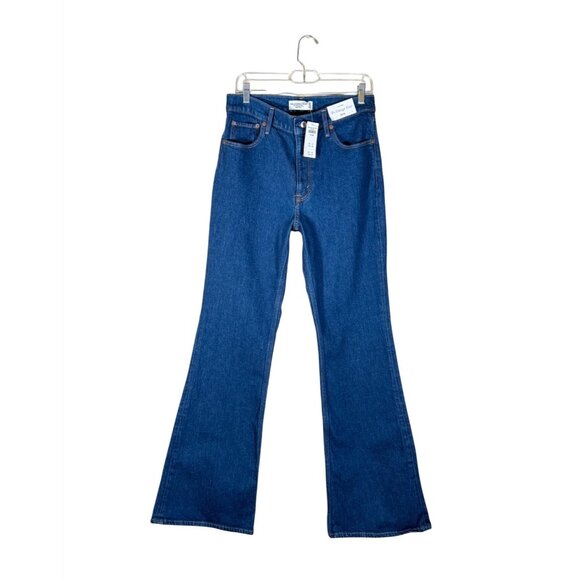 Abercrombie and Fitch Denim - Abercrombie & Fitch The Vintage Flare High Rise Jeans Dark wash
